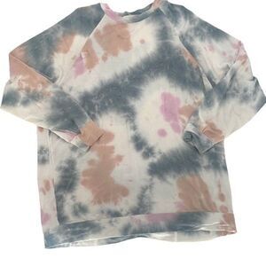 Steve Madden Womens BB Dakota‎ Youre Trippin Tie Dye Sweatshirt Multicolor Small